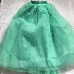 Large tulle skirt